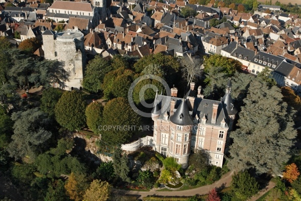 Château de Sancerre vu du ciel