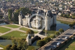 Château de Sully-sur-Loire vu du ciel 45