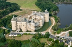 Château de Suscinio vue du ciel Château de Suscinio vue du ciel