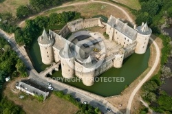 Château de Suscinio vue du ciel Château de Suscinio vue du ciel
