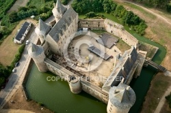 Château de Suscinio vue du ciel Château de Suscinio vue du ciel