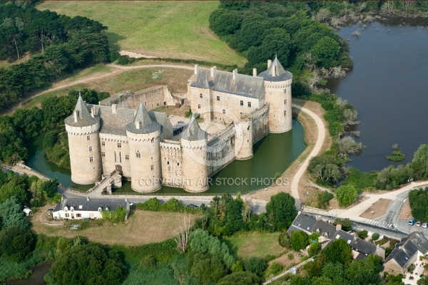 Château de Suscinio vue du ciel