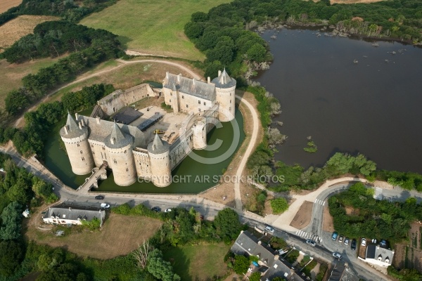 Château de Suscinio vue du ciel