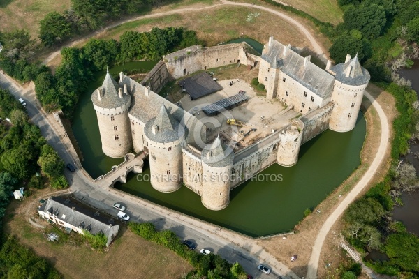 Château de Suscinio vue du ciel