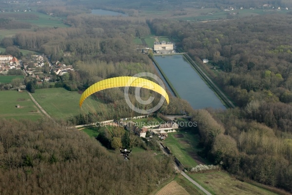 Château du Marais vu du du ciel 91