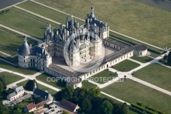 Château de Chambord vu du ciel, 41250