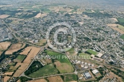 Cité médiévale de Guérande vue du ciel