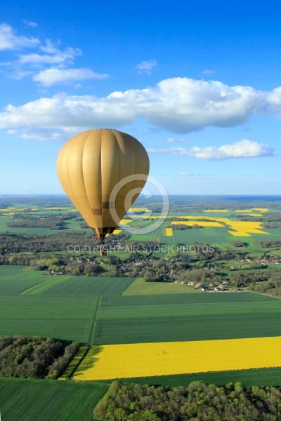 colza en MontgolfiÃ¨re en Eure-et-Loire 28