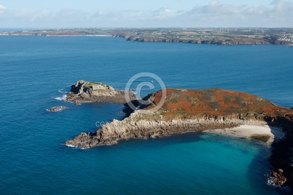 Comlech de Kermorvan,  Le conquet vue du ciel