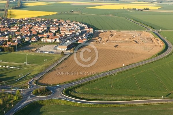 Construction lotissement Ablis vue du ciel