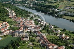 Contz-les-Bains , la Moselle vue du ciel 57