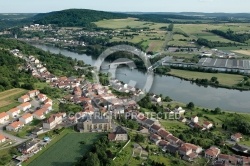 Contz-les-Bains , la Moselle vue du ciel 57 Contz-les-Bains , la Moselle vue du ciel 57