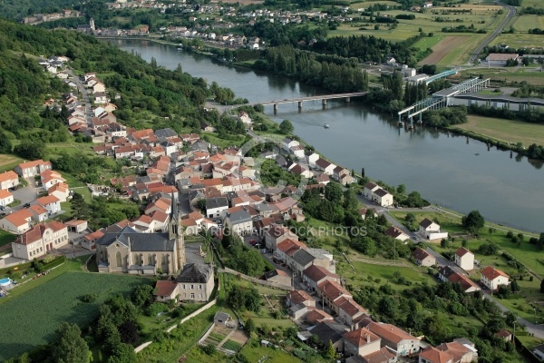 Contz-les-Bains , la Moselle vue du ciel 57