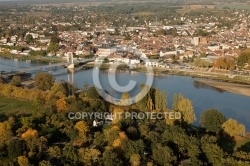 Cosne-Cours-sur-Loire vu du ciel