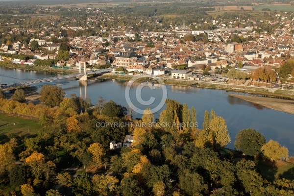 Cosne-Cours-sur-Loire vu du ciel