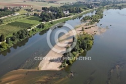 Cour sur Loire vu du ciel 41