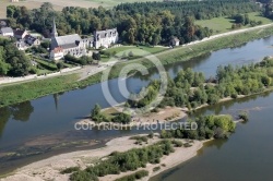 Cour sur Loire vu du ciel 41