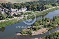 Cour sur Loire vu du ciel 41