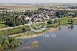 Cour sur Loire vu du ciel 41