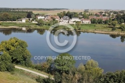 Cour sur Loire vu du ciel 41