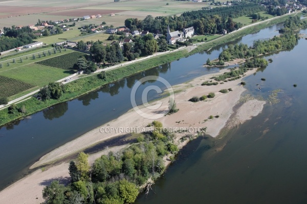 Cour sur Loire vu du ciel 41