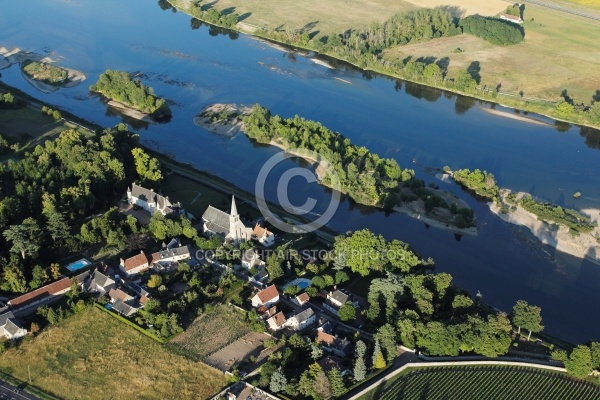 Cour-sur-Loire vu du ciel