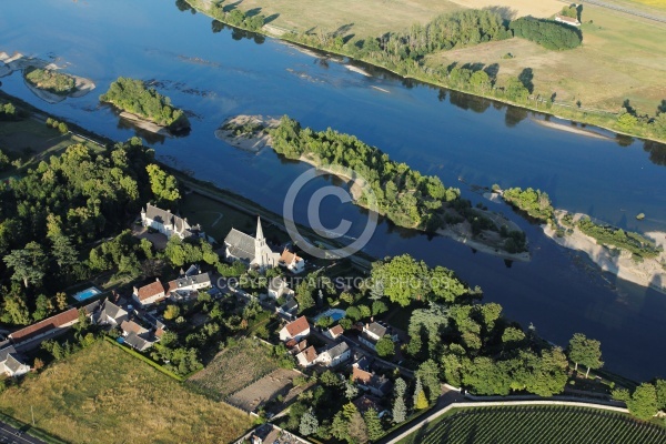 Cour-sur-Loire vu du ciel