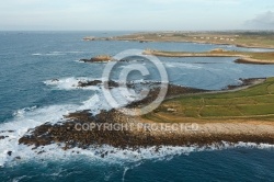 CÃ´te de Landunvez, Bretagne FinistÃ¨re vue du ciel