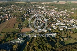 Dourdan 91 vue du ciel