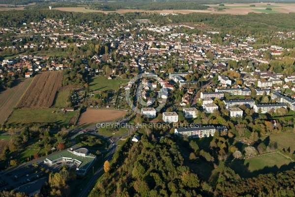 Dourdan 91 vue du ciel