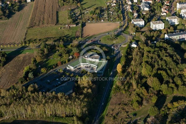 Dourdan 91 vue du ciel