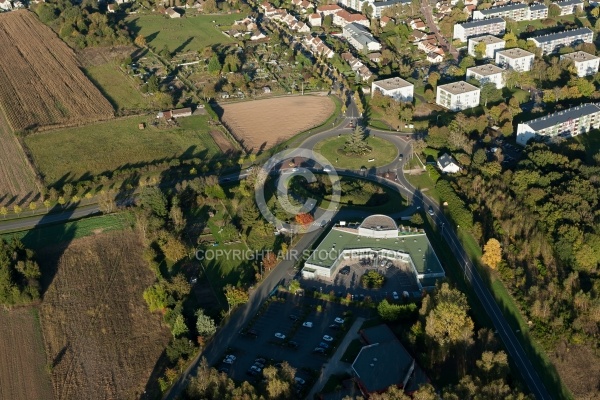 Dourdan 91 vue du ciel