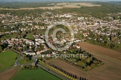 Dourdan  vue du ciel