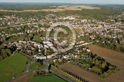 Dourdan  vue du ciel