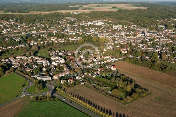 Dourdan  vue du ciel