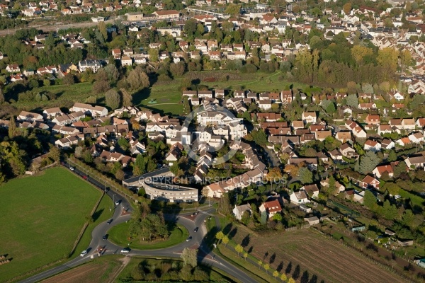 Dourdan  vue du ciel