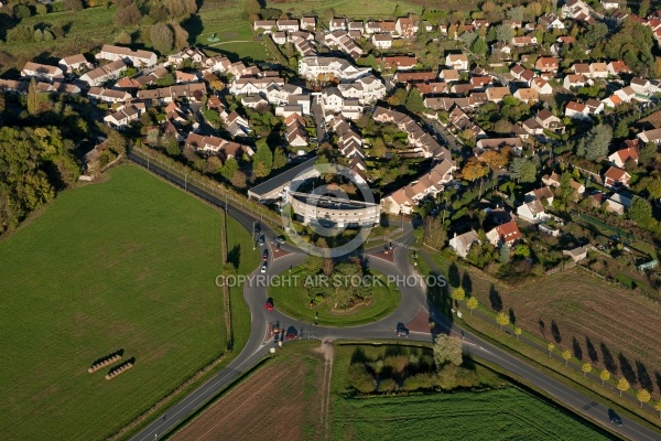 Dourdan  vue du ciel