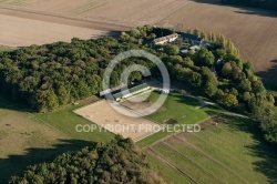 Dourdan île-de-France vue du ciel