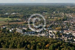 Dourdan île-de-France vue du ciel