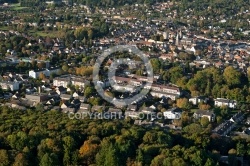 Dourdan île-de-France vue du ciel