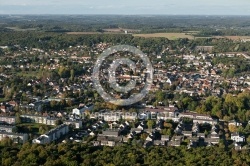 Dourdan île-de-France vue du ciel