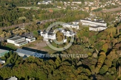 Dourdan RER La Forêt vue du ciel