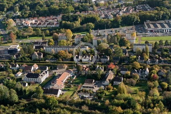 Dourdan vue du ciel