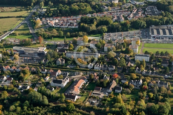 Dourdan vue du ciel