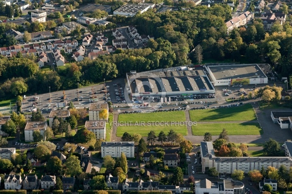 Dourdan vue du ciel