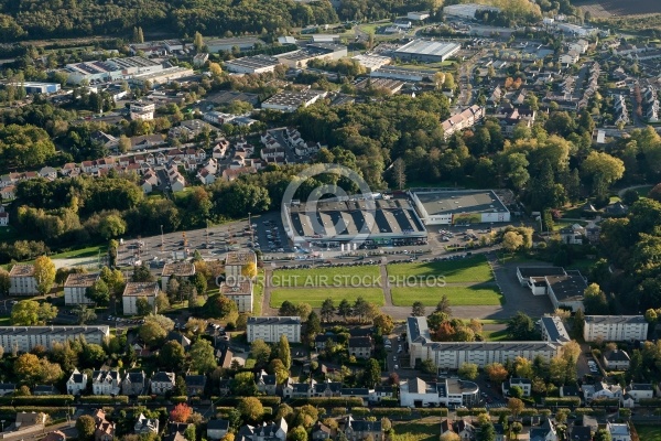 Dourdan vue du ciel