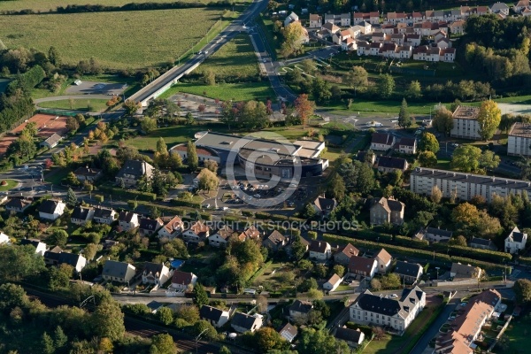 Dourdan vue du ciel