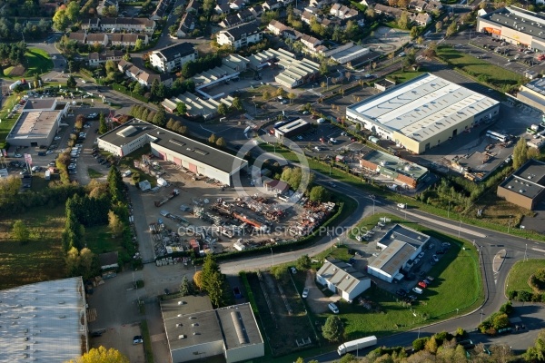 Dourdan zone industrielle vue du ciel