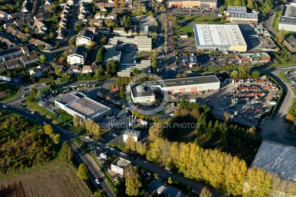 Dourdan zone industrielle vue du ciel