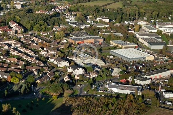 Dourdan zone industrielle vue du ciel